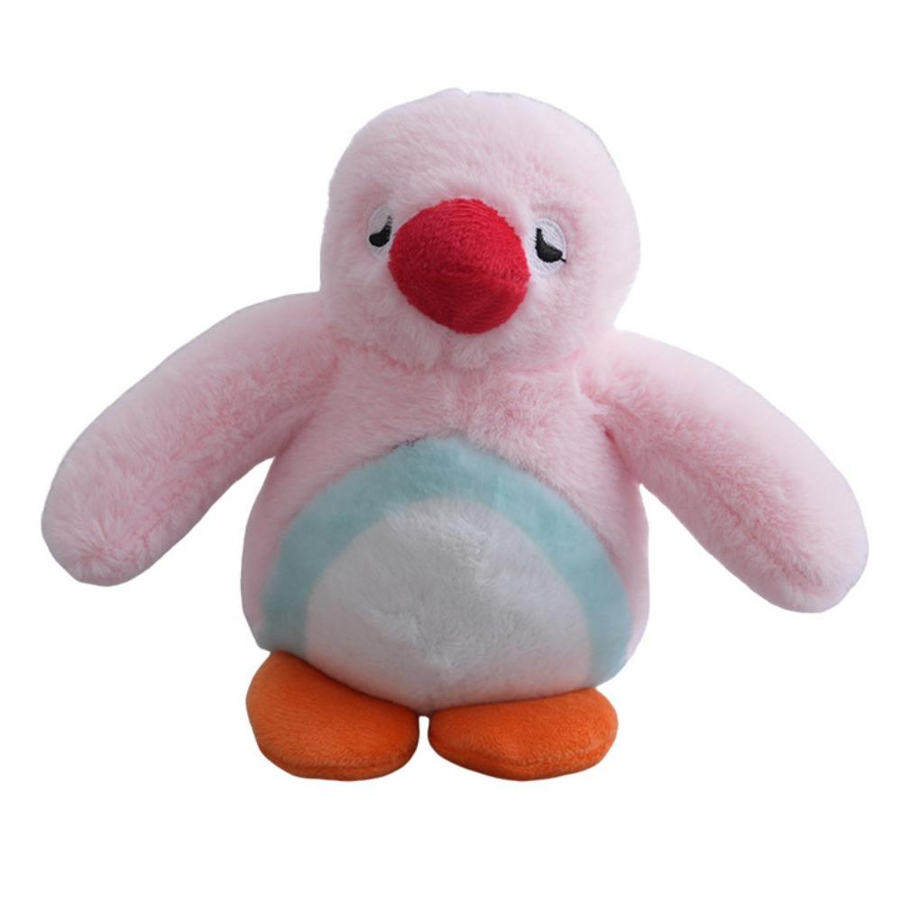 

Cartoon Penguin Plush Keychain Stuffed Animal Stuffed Penguin Keychain Christmas Gift розовый