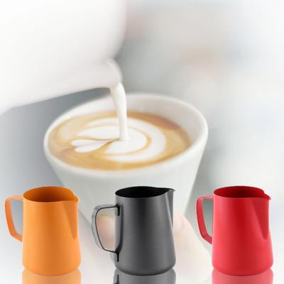 400ml Edelstahl Milchaufschäumkännchen Kaffeetasse Aufschäumkrug