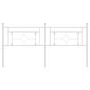 VidaXL White Metal Headboard 180 Cm 374424