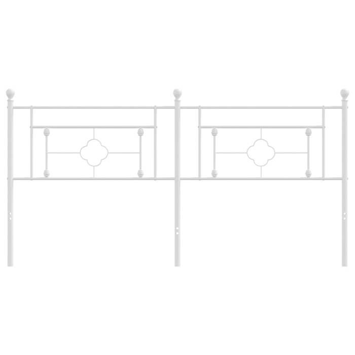VidaXL White Metal Headboard 180 Cm 374424