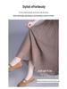 Solid Color High-Waisted Mesh Midi Skirt with Elastic Waist and Lurex Drape