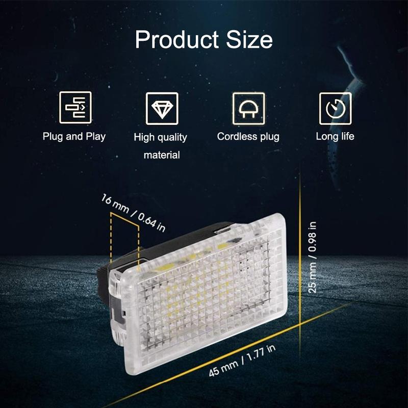 For Tesla Model Y -2024 LED Atmosphere Foot-Well Lights Ultra Bright Puddle Door Bulb Interior Lighting