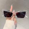 Fashion Cat Eye Women's Sunglasses Oversize Decoration Gradient Shades Outdoor Design Sun Glasses for Travelling Driving