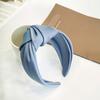 Women Headband Bowknot Decor Pure Color Hair Hoop Lightweight Versatile Hair Decoration Hair Accessories
