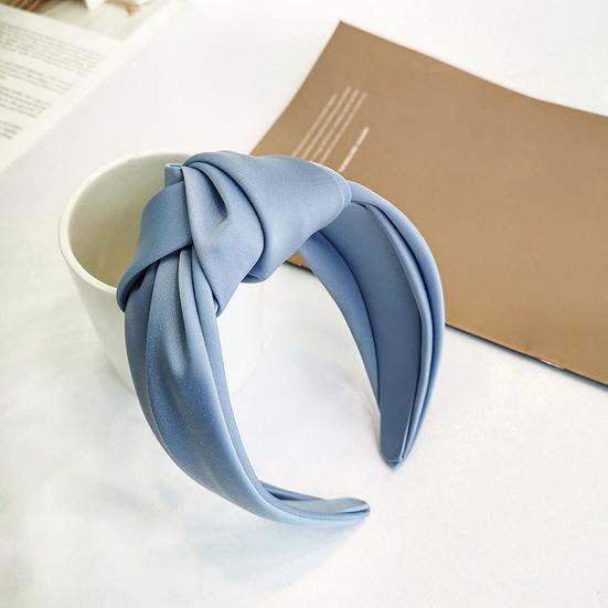 Women Headband Bowknot Decor Pure Color Hair Hoop Lightweight Versatile Hair Decoration Hair Accessories