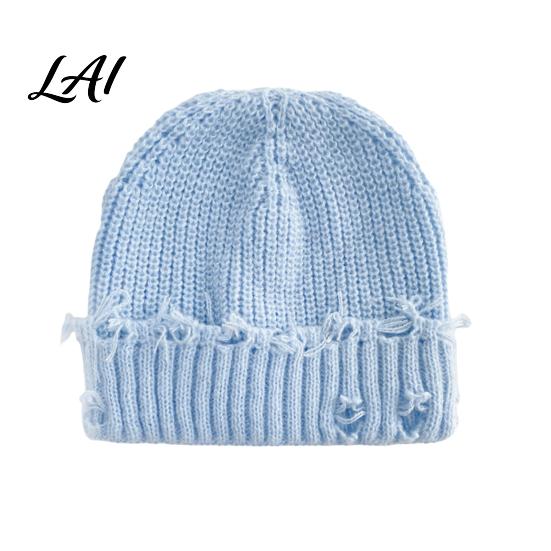 Soft Polyester Skull Cap Winter Knit Hat for Men Women Chunky Snow Cap Lightweight Warm Thermal Knitted Hats Unisex Slouchy Caps Outdoor Commuting