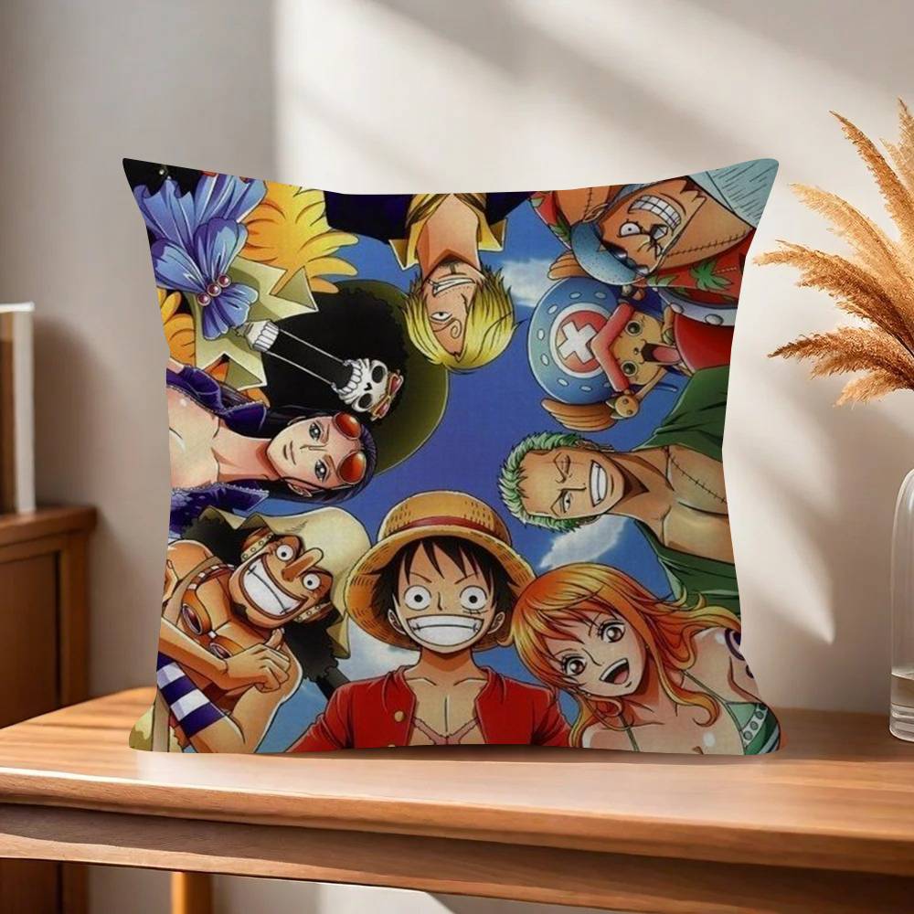Pillow Cushion Cover Pillowcase Living Room Sofa Home Decor Customized Japan ooOne Piece Anime