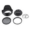 Persevering- CPL UV Filter Kit 58mm for Canon EOS 700D 100D 600D 1200D Lens Hood Cap