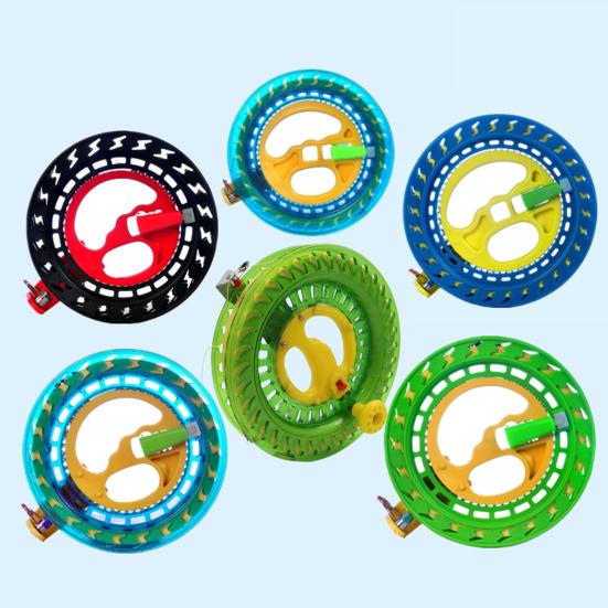 Linka do latawca Stabilne wyciszenie Przenośny Bezpieczny Ergonomiczny projekt Trakcja Latawiec Wielokolorowy drut do latawca z toczącym się koralikiem Faux Crystal Wheel Akcesoria do latawców