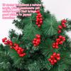 Artificial Berries Christmas Decoration Red Berry Branches for Xmas Tree Party Home Table Ornaments Red Fruit Wreath DIY Gift