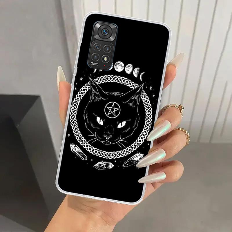 Witch And Cat Colorful Cute Phone Case for Xiaomi Redmi Note 15 14 14S 13 12S 12 Pro 11S 11 Plus 11T 11E 10S Soft Funda Print Sh