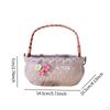 Ceramic Flower Pot for Handheld Basket Planter Container Indoor Decoration