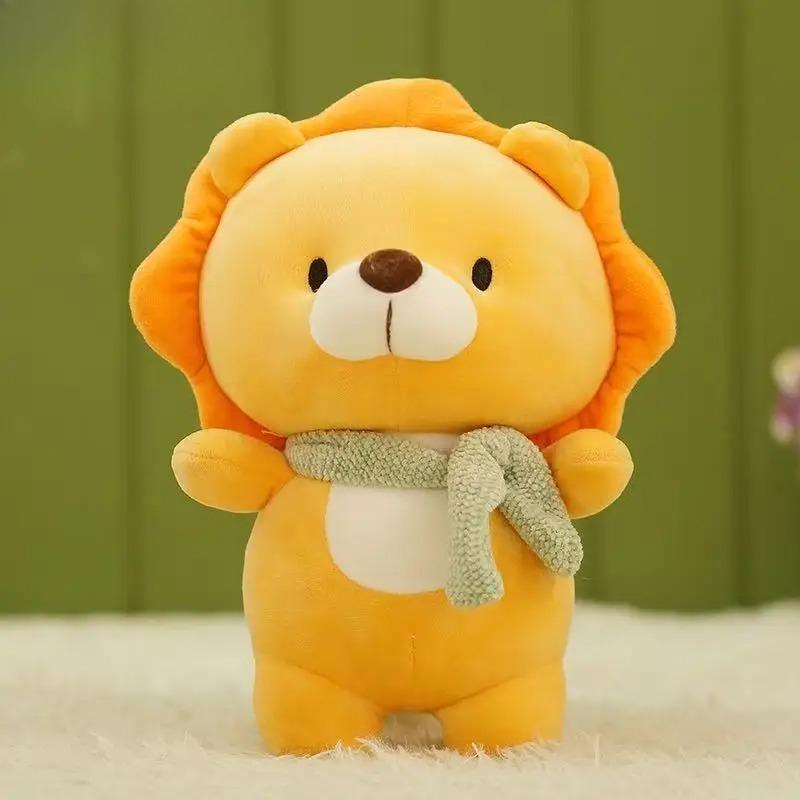 Newest Pig Lion Dinosaur Hippopotamus Doll Kawaii Stuffed Plush Toy Figure Cartoon Anime Cute Kids Birthday Holiday Gift Doll