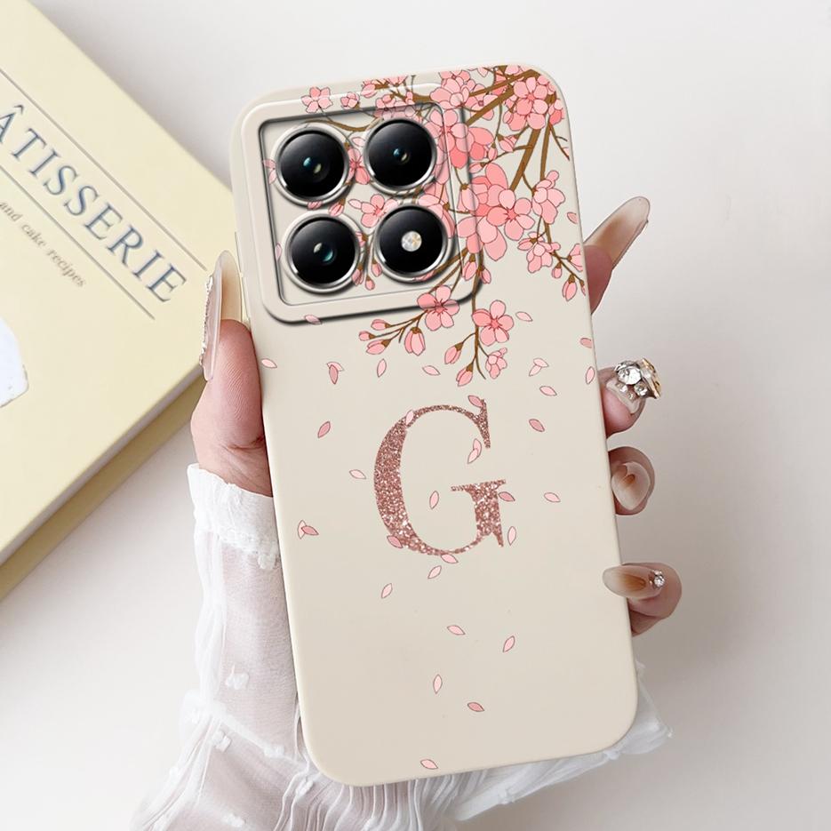 For Xiaomi Mi 14T Pro Cute Crown Letters Cover Soft Silicone Shockproof Phone Case For Xiaomi 14T Pro Mi14T 5G Shell 6.67'' Bags