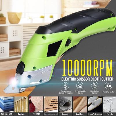 4V Fabric Leather Cloth Rechargeable Sewing Cutting Knife Tailor Scissor Shears Multipurpose Cordless Electric Scissors