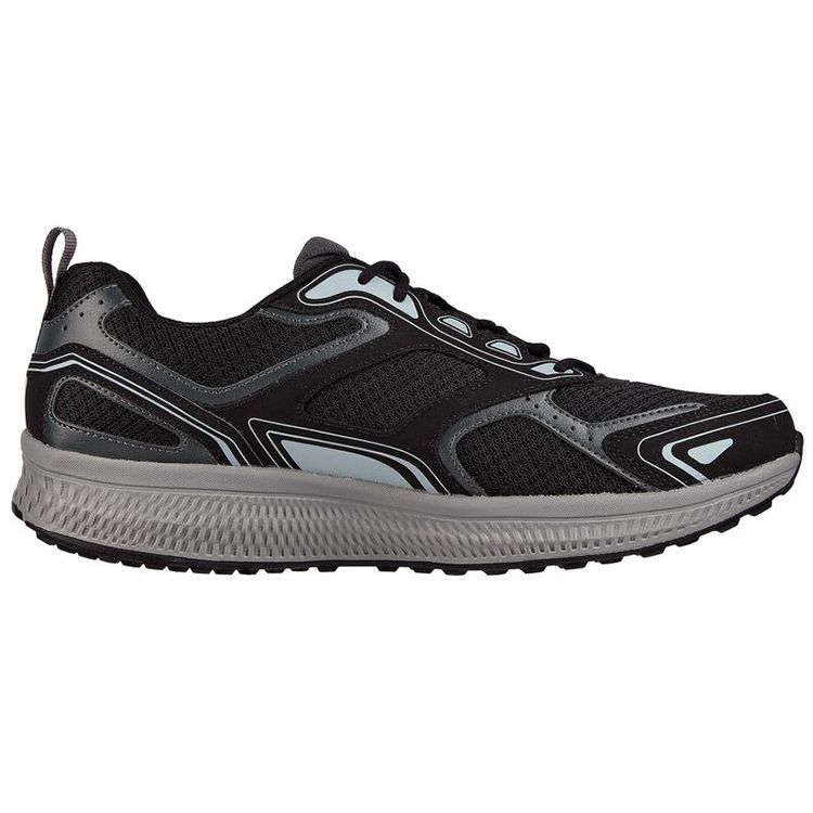 Skechers Go Run Consistent Men Black Gray Running Shoes 220034-BKGY