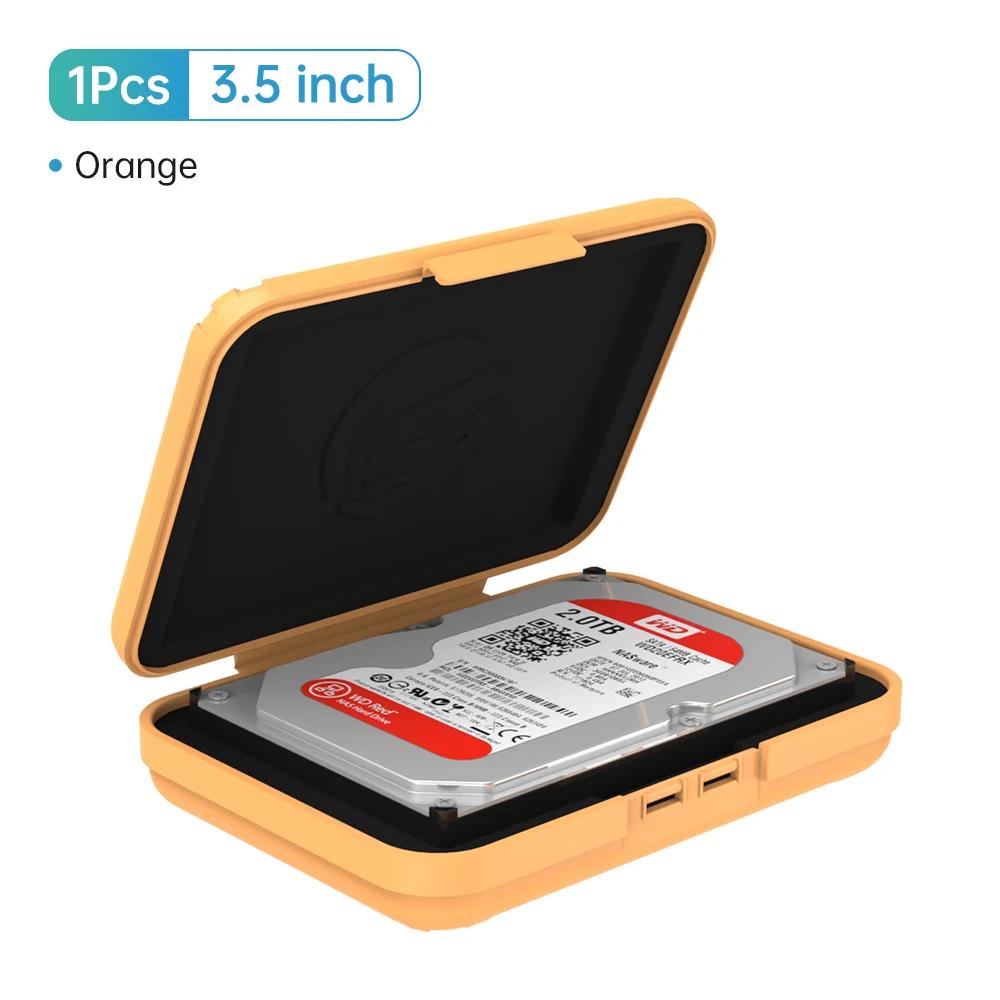 ORICO Sacche e Custodie per Hard Disk Portatili da 3,5 Pollici Custodia Protettiva HDD Scatola di Stoccaggio Impermeabile per HDD Scatola per Hard Disk Nera