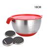 Stainless Steel Mixing Bowl Set with Graters, Lid and Non-slip Silicone Bottom, Multi-purpose Kitchen Prep Bowls for Baking Cooking Salad Dough Mixing
