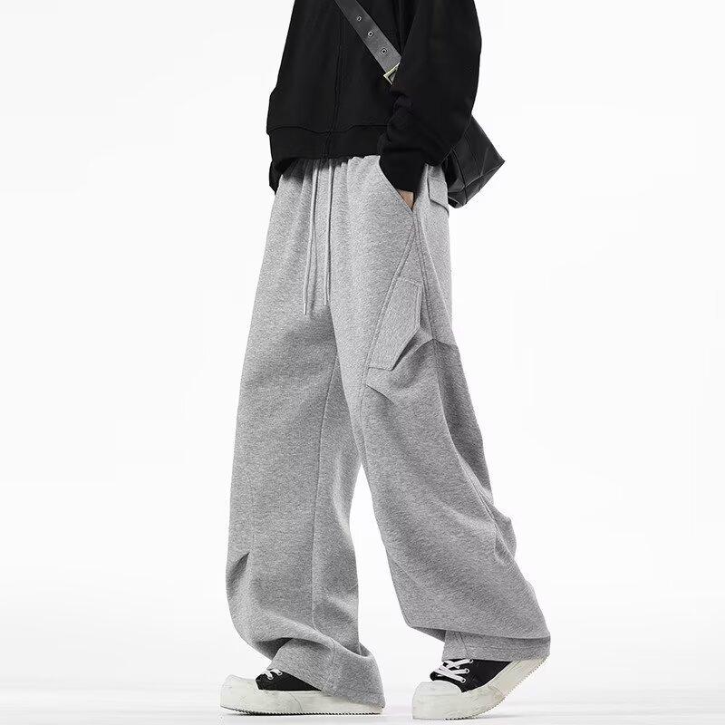Scimitar Casual Pants Men's Autumn New Wide-footed Loose Sweatpants High-end Men's Casual Pants