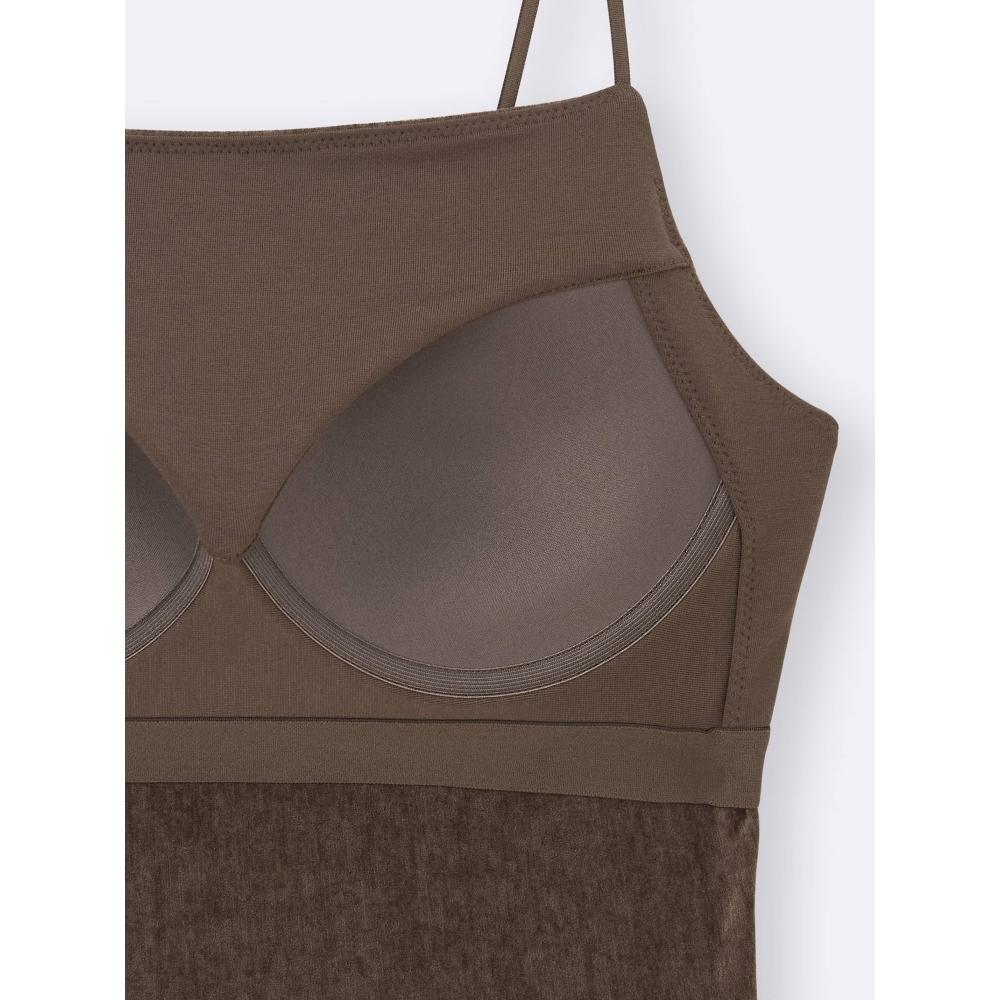 Gu By Uniqlo Bralette Cropped Velour Camisole