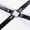 Sm Sexy Women Leather Bowknot Harness Garter Belt Stocking Suspenders Straps Body Bondage Leg Strap Adult Products Sex Toys for Couples