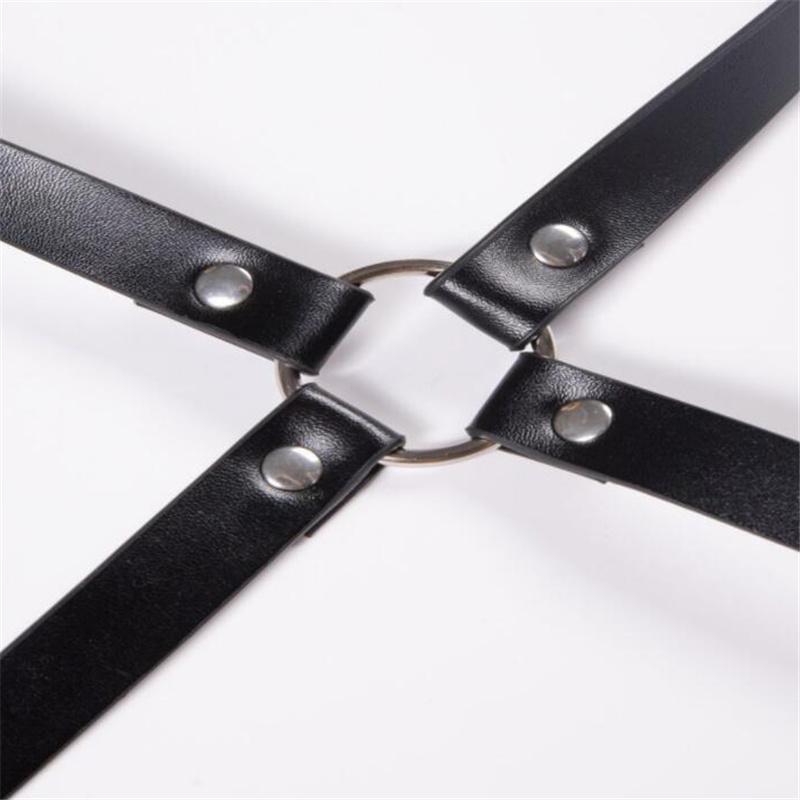 Sm Sexy Women Leather Bowknot Harness Garter Belt Stocking Suspenders Straps Body Bondage Leg Strap Adult Products Sex Toys for Couples