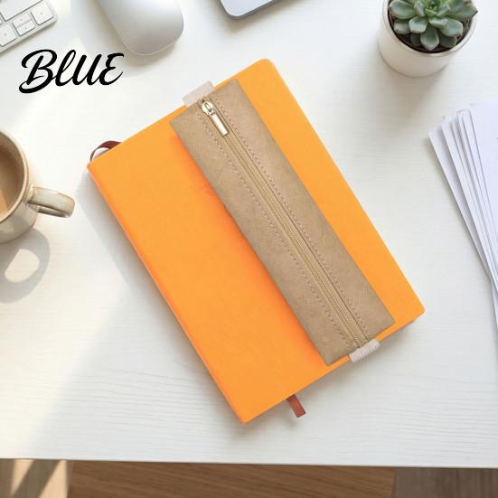 Professional Accessory Organizer Zipper Pen Holder for Notebook with Adjustable Elastic Band Slim Portable Stationery Design Lightweight Pouch,