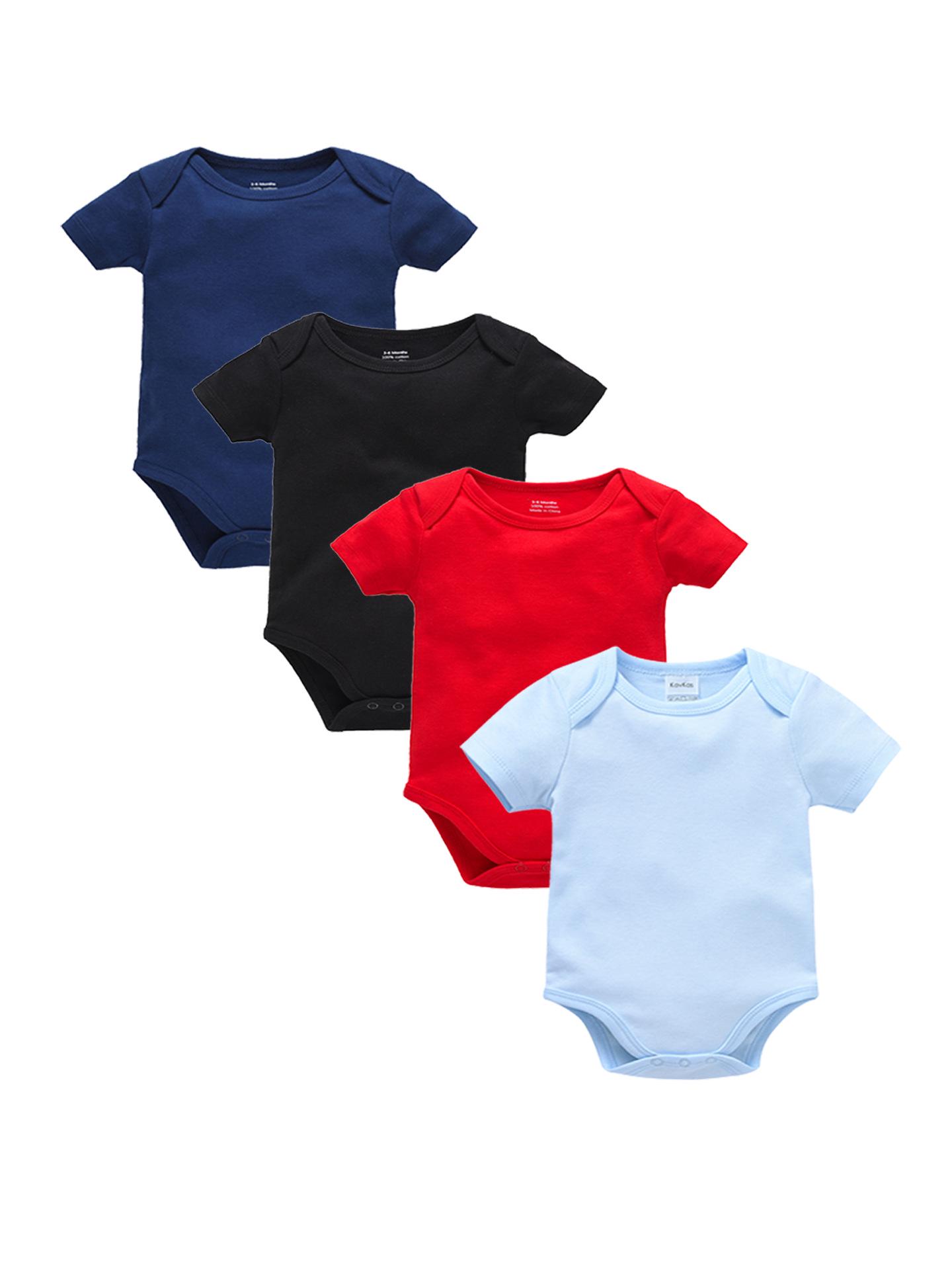 Unisex Pure Cotton Baby Short-Sleeve Bodysuit 6-9 Months