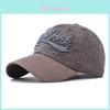 New York Cotton Baseball Cap With Washable Embroidery Adjustable For Casual Wear