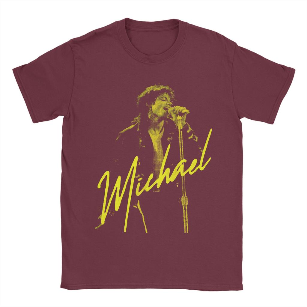 Unisex  MJ Michael Jackson T Shirt  Cotton Clothing Vintage Short Sleeve Crew Neck Tees Birthday Gift TShirt