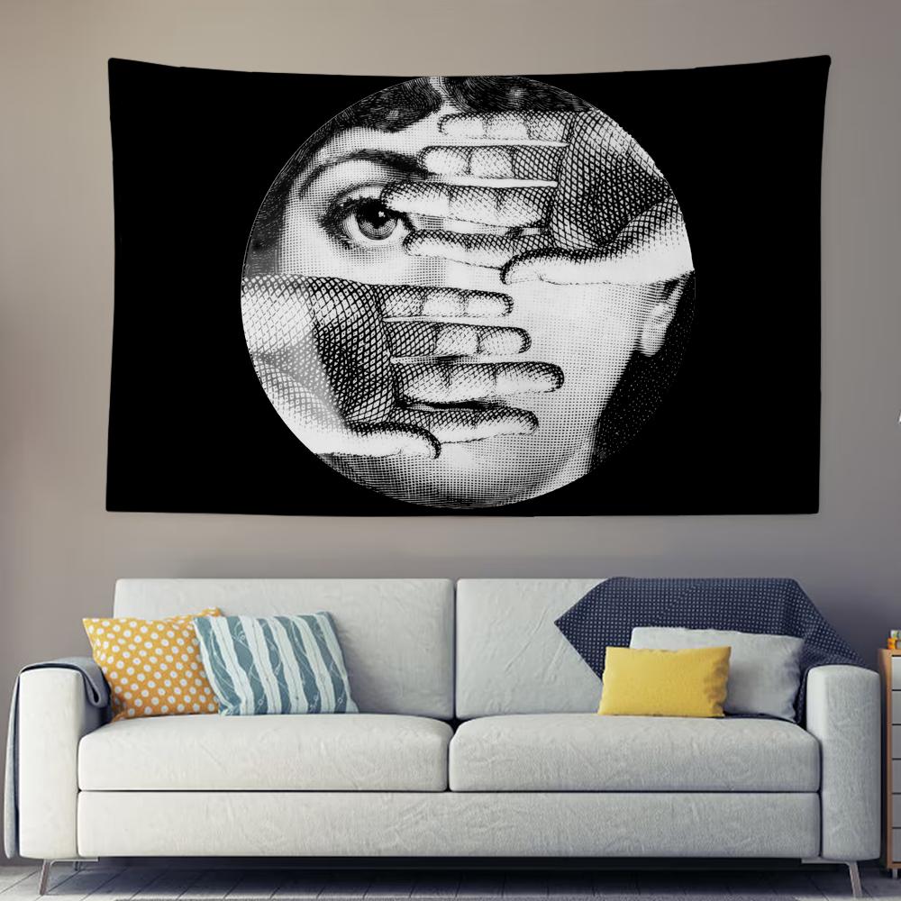 

Artist PPiero Funny FFornasetti Tapestry Background Hanging Cloth Bedroom Tapestry Room Decor Aesthetic Tapestry Wall Hanging 74x94cm(29x37in)