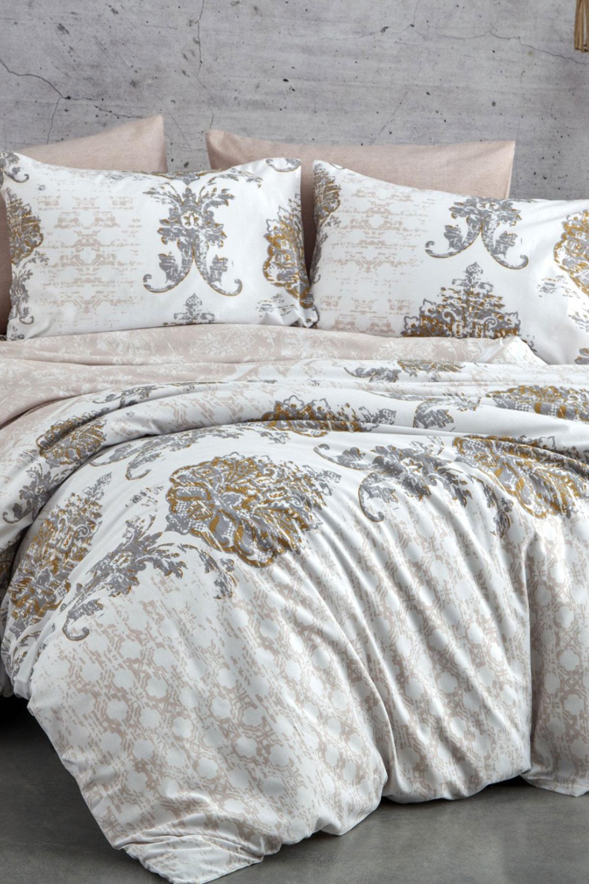 

Double Duvet Cover Set Cotton Beige Asalet