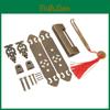 Set Chinese Handles Antique Padlock Vintage Style Bronze Color Brass Cabinet Backplate Strip Pulls