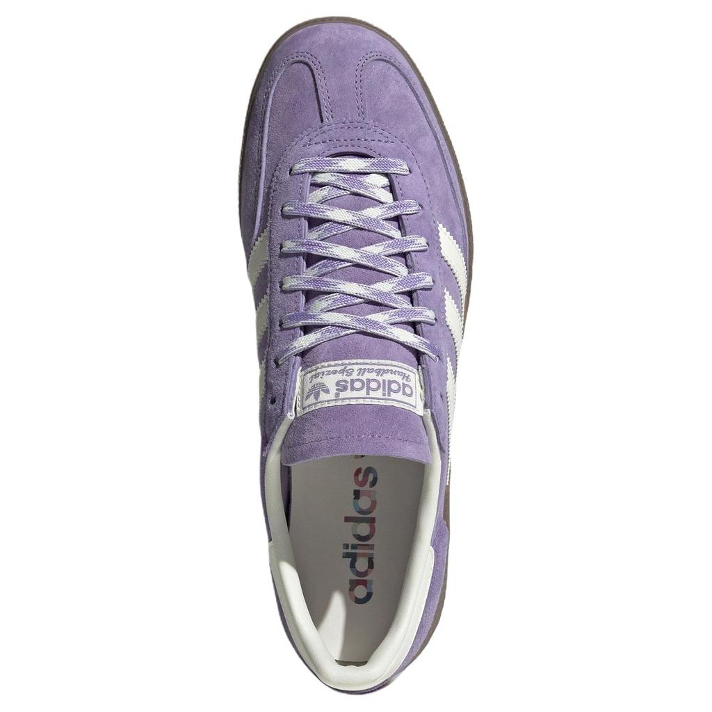 Adidas Originals HANDBALL SPEZIAL Abrasion Resistant Low Top Skateboard Shoes Unisex Purple White Sneakers KI5935