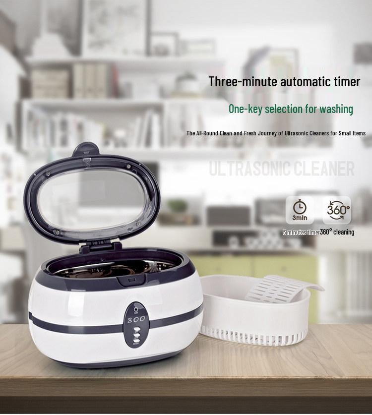 VGT-800 Ultrasonic Cleaner for Glasses, Jewelry, Watches, Razors, Dentures, and Coins