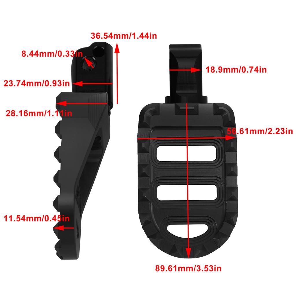 Rear Footrests Foot Peg Fit for Sportster S Breakout Lower Rider Softail Slim