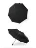 PARACHASE 135cm Super Large Automatic 3-Fold Umbrella, Flat Handle, Korean Style, Business Umbrella for Men