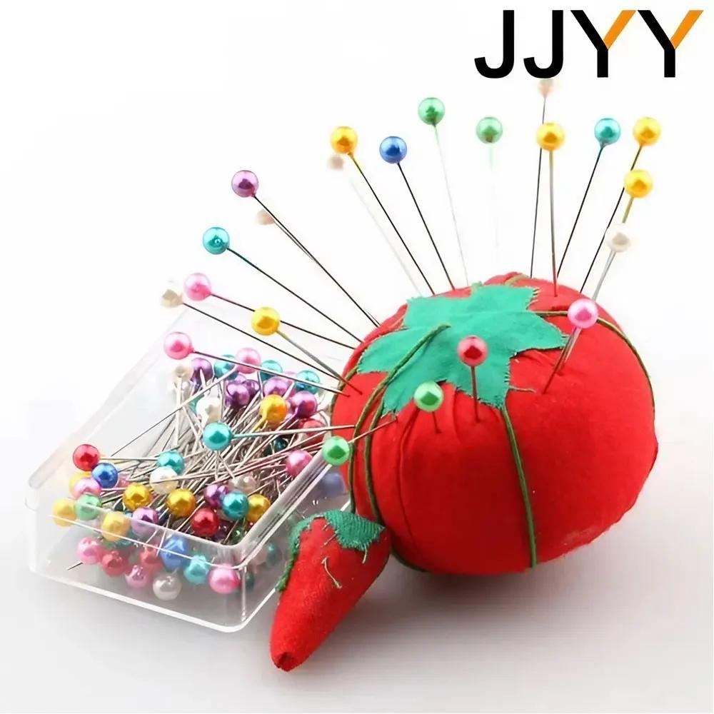 100PCS Round Pearl Head Straight Pins for Jewelry Making Dress Sewing DIY Craft Decoration