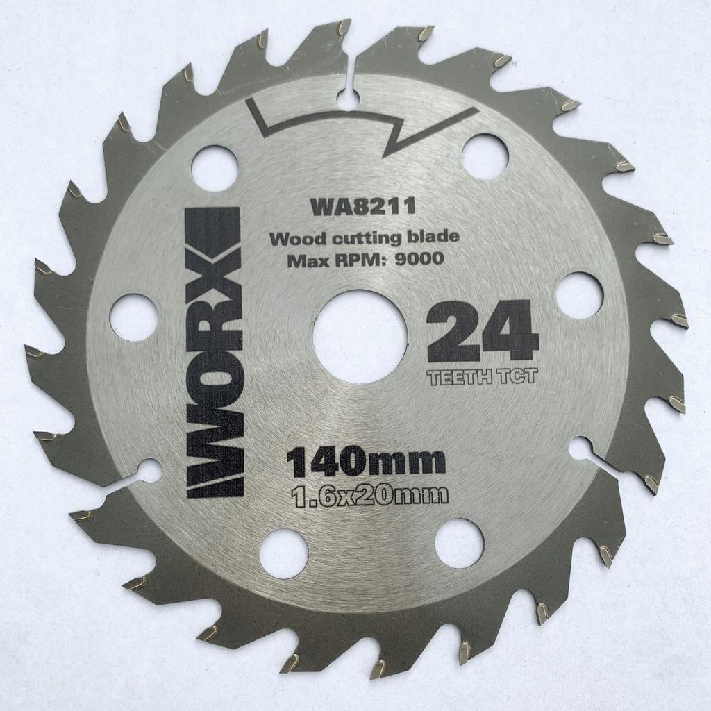 Universal 125mm/140mm Woodworking Circular Saw Blade (24 Teeth) for Lithium Battery Saws