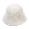 Universal Chemistry Rabbit Fur White Cloche Hat