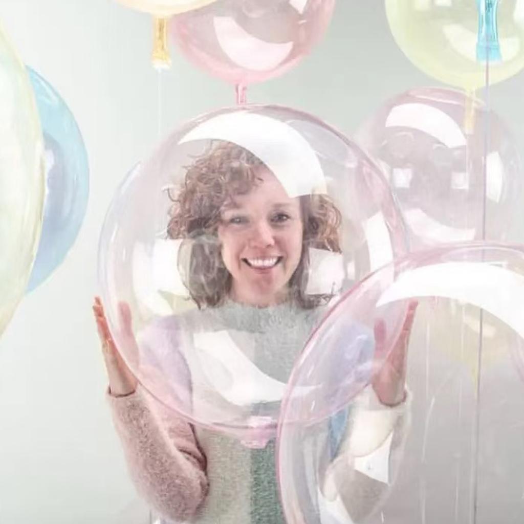 8pcs Crystal Popo Ball Transparent Color Popo Ball Used for Proposal, Wedding, Birthday, Photography Props, Shower Decoration