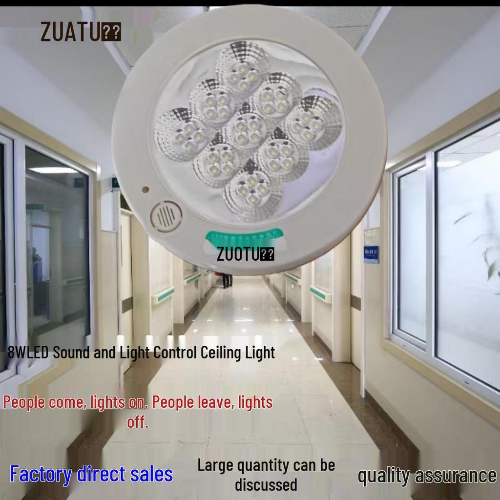 220V Sound & Light-Controlled Ceiling Light - Sensor Light for Stairs, Corridor, Building, Community, and Elevator Use