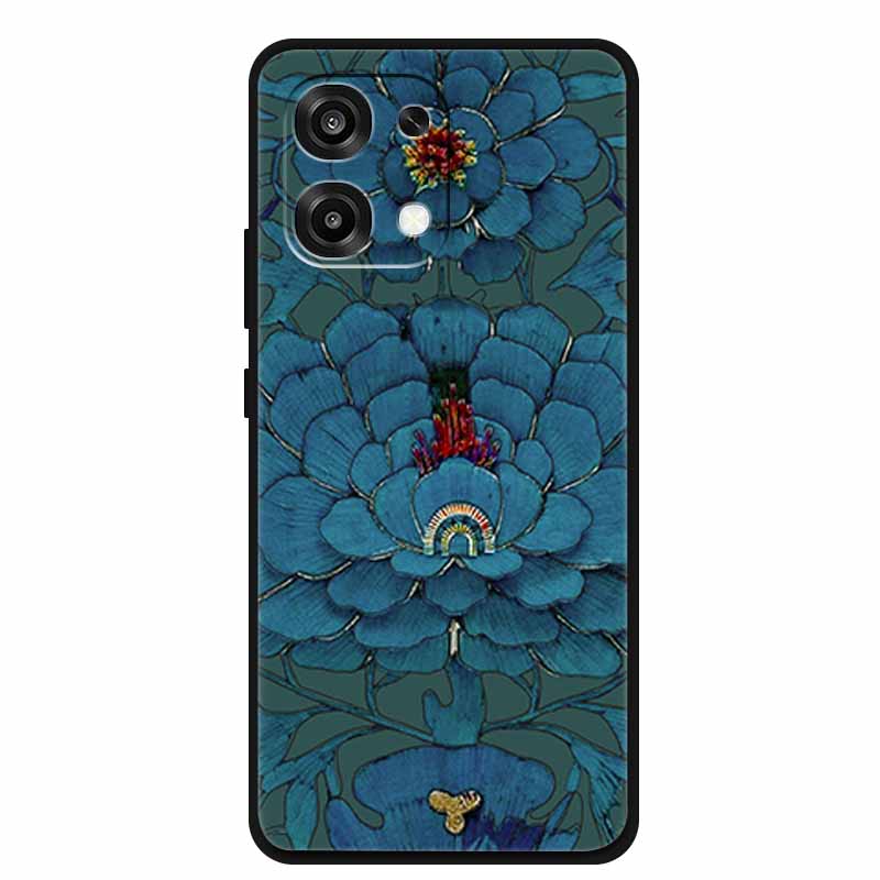 For OPPO A6 Pro 4G 5G 3D Flower Case F31 Soft TPU Bumper Protector Relief Emboss Silicone Phone Cover for F 31 A 6 Fundas Coque