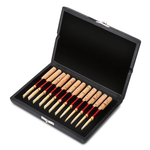 

Oboe Reed Case, Solid Reed Box, Exquisite Reed Storage Case for 10/12/20 Oboe Reeds (12 Reeds)