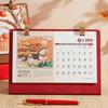 Flip Design Horse Year Desk Calendar Leather Coil Coil Calendar  Desktop Display