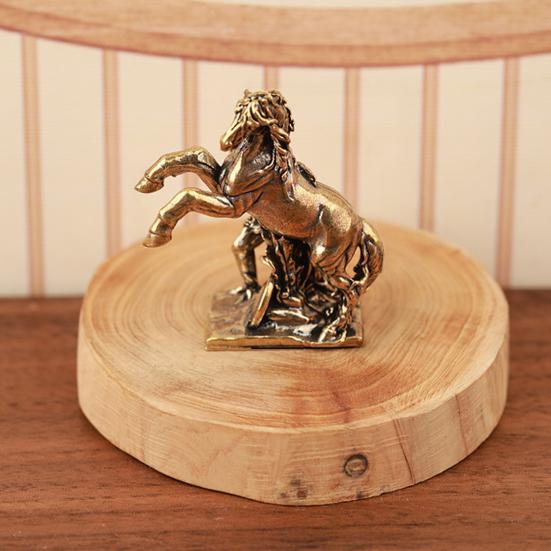 Feng Shui Pferde-Statue 2026 Jahr des Pferdes Tischplatte Messing Ornamente Chinesisches Neujahrssegen Souvenir Tierkreis Tier Skulptur für Festival Heimdeko