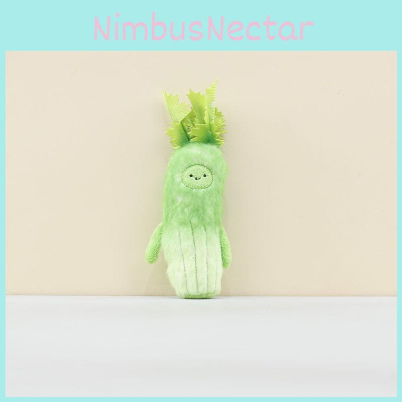 Celery Pendant Plush Toy With Short Pile Stuffed Animal Keychain Gift For Kids
