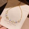 Gilded Zircon Flower Bracelet: Shiny, Exquisite, Versatile, and Fashionable Hand Jewelry