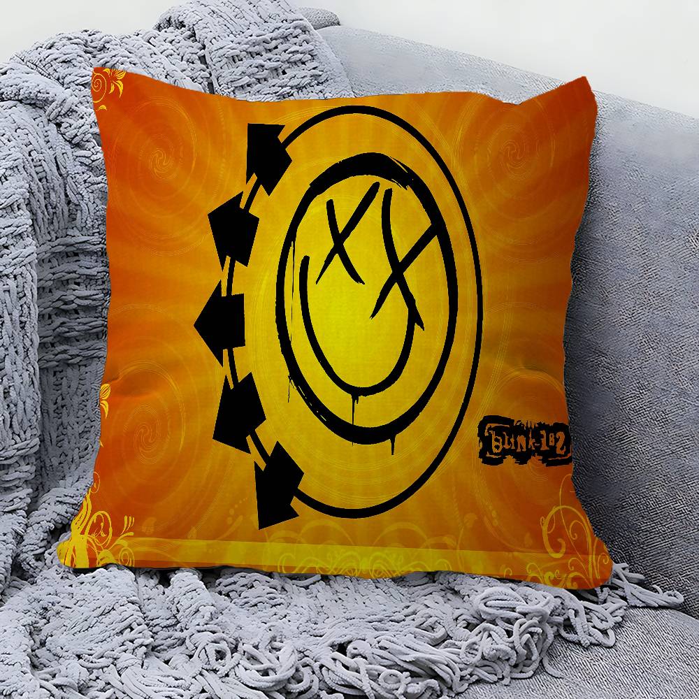 B-Blink 182 Band Pillow Anime Pillow Sofa Bed Head Pillow Cover Cushion Cover 45X45 Cm Fashion