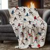 Personalized Hockey Blanket Name Player Art Soft Fleece Throw Gift Home Decor Sports Theme